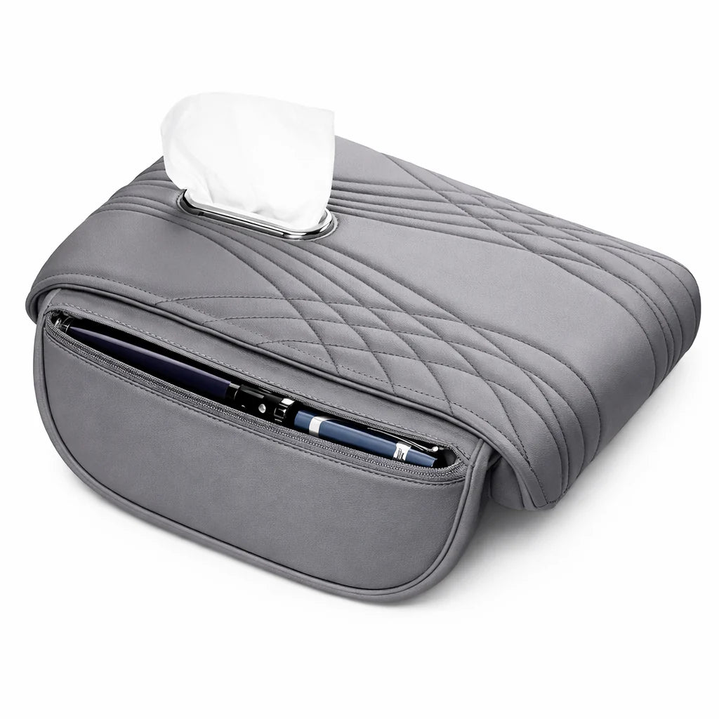 Extension d'accoudoir standard gris avec mouchoire