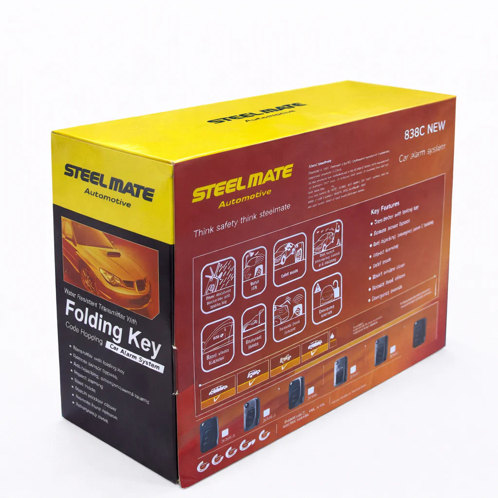 838C-3195 System d'alarme avec clé Steel mate 838C