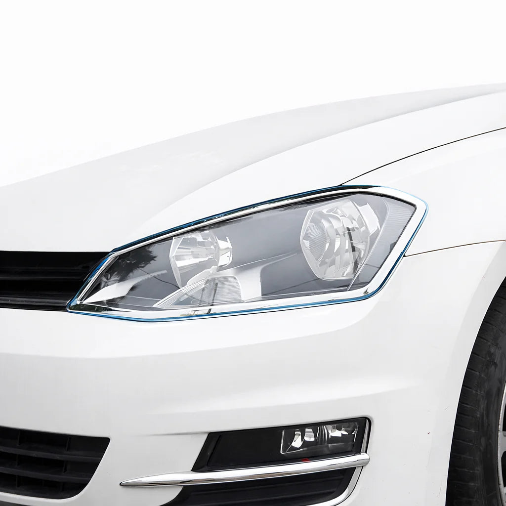 2 Cadre optique chromer Volkswagen golf 7 2012-2019