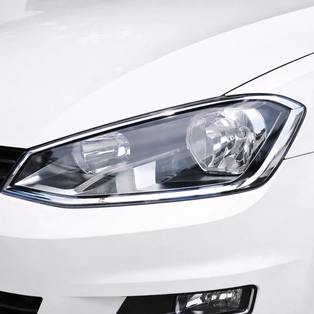 2 Cadre optique chromer Volkswagen golf 7 2012-2019