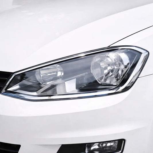 2 Cadre optique chromer Volkswagen golf 7 2012-2019