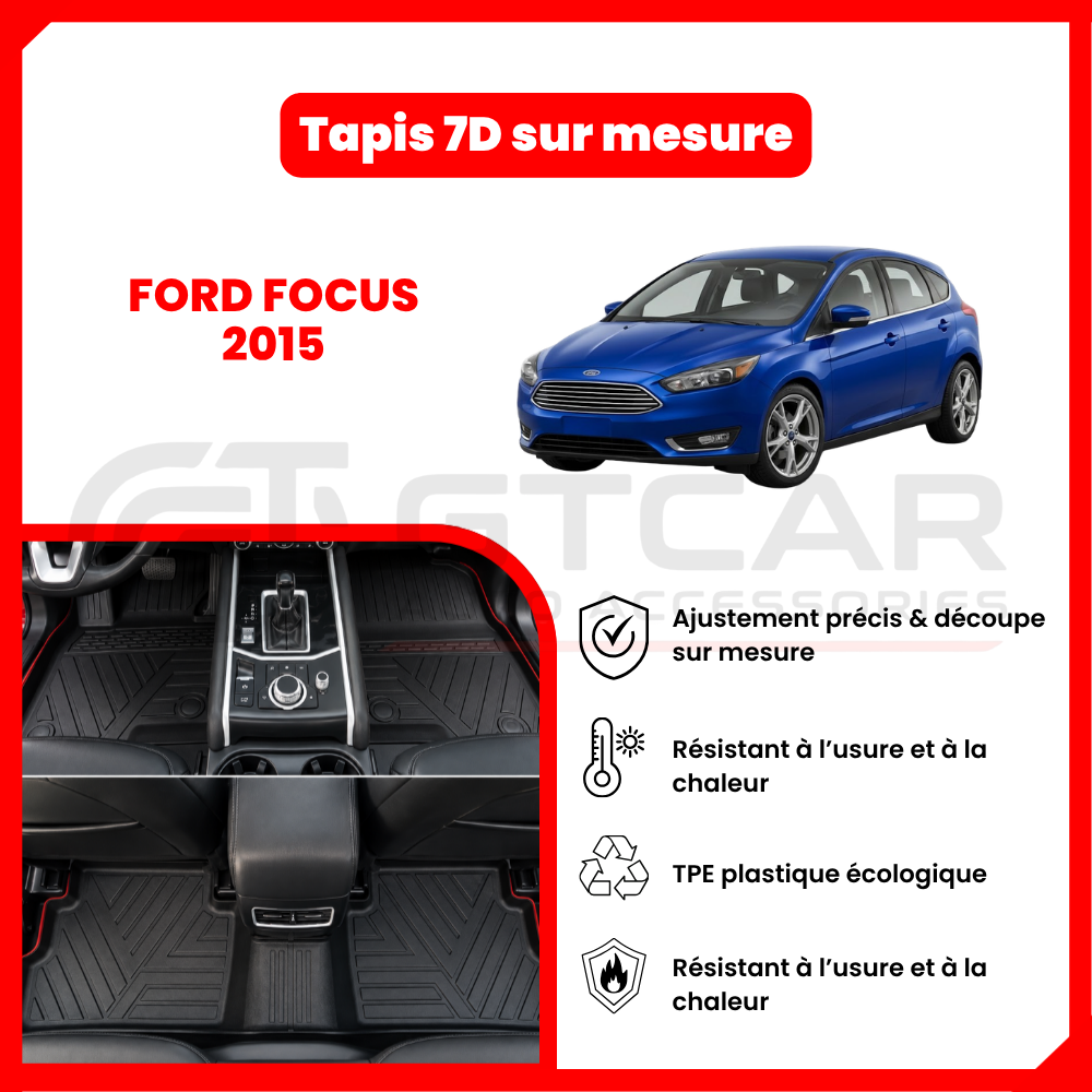 Tapis sur mesure 7D ford FOCUS 2015