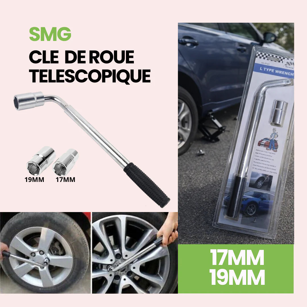 SG-91401 Clé de roue télescopique 17MM - 19MM