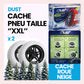 2 Cache roue de neige tissu couleur white taille XXL ''13-14-15-16-17-18